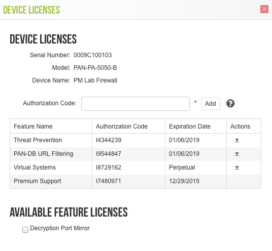 Support Portal License Activation