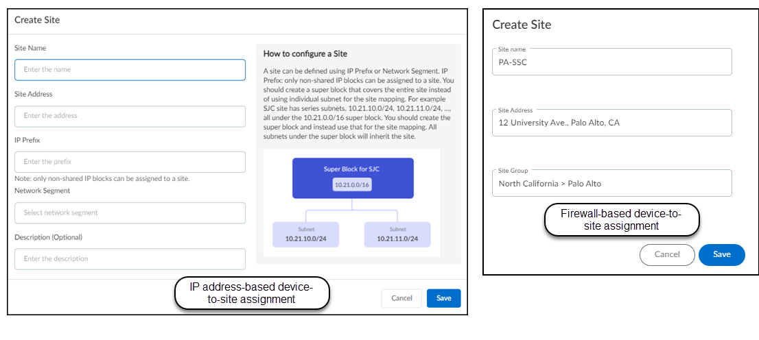 Screenshot of the Add Site dialog.