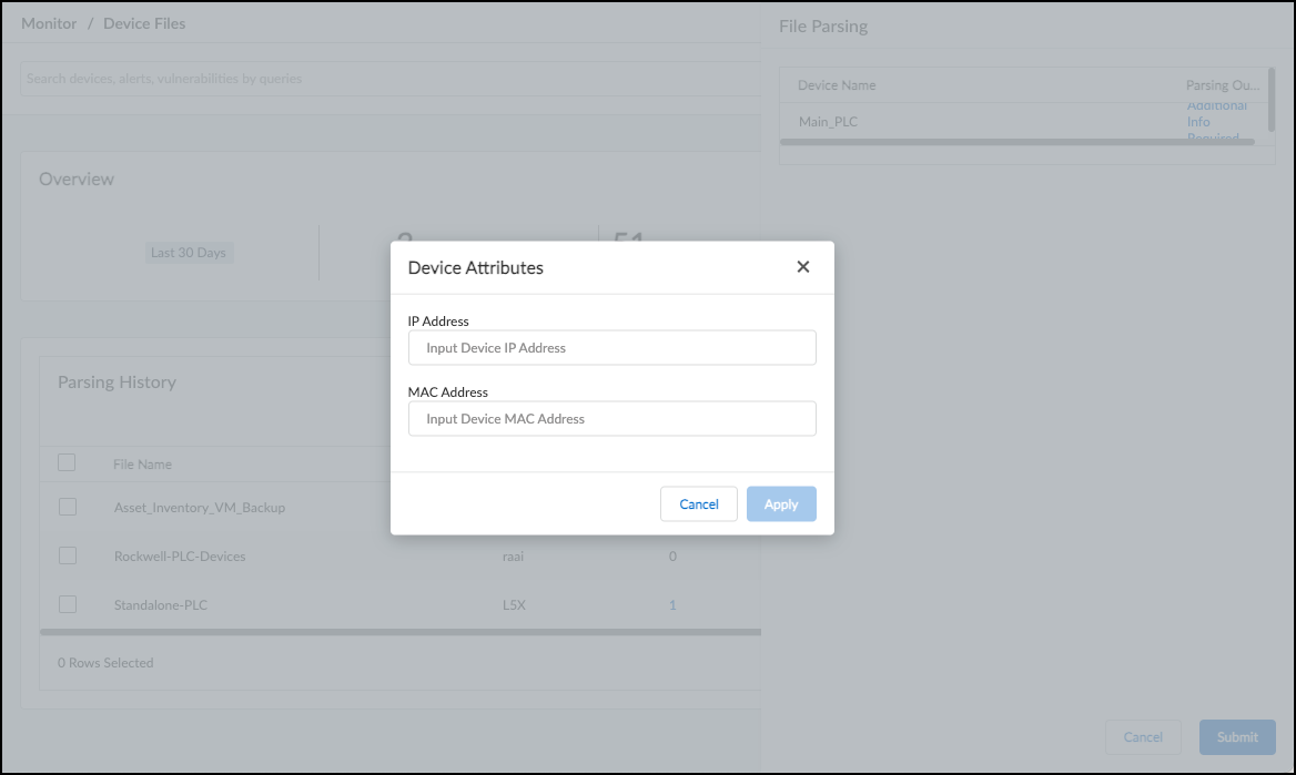 Screenshot showing parsed output and 'Additional Info Required' prompt.