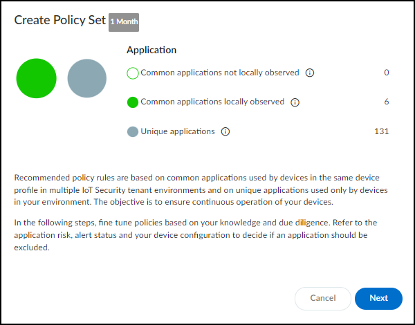 Policy creation wizard - Step 1: Introduction.