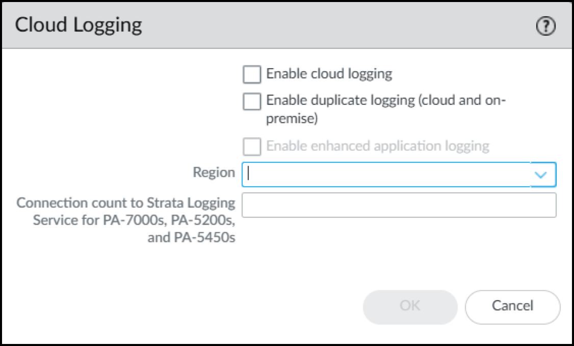 Screenshot showing Cloud Logging Settings - Part 1