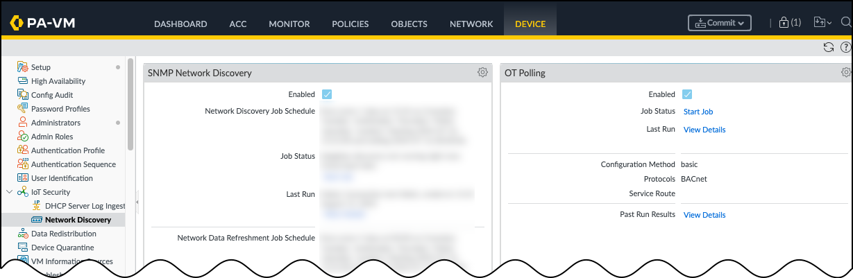 Screenshot showing Enable OT Polling setting
