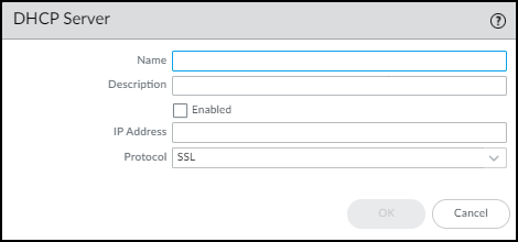 Screenshot showing DHCP Server Log Ingestion configuration