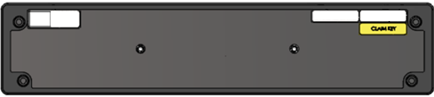 Image of a sample ZTP firewall claim key label showing an 8-digit number.