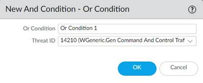 Combination Signature Threat ID Selection