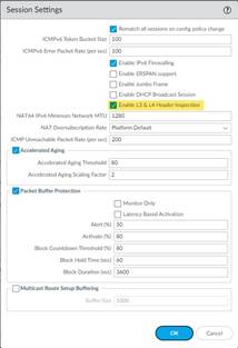 Enable L3/L4 Header Inspection