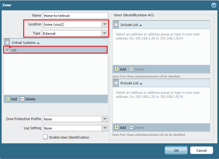 External Zone Config 2