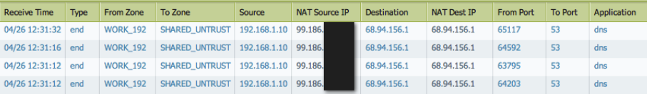 Traffic Log Example 2