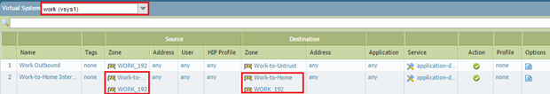 Inter-VSYS Security Policy 2