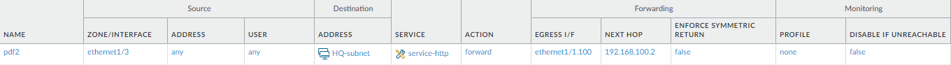 PBF Rule General Tab Screenshot
