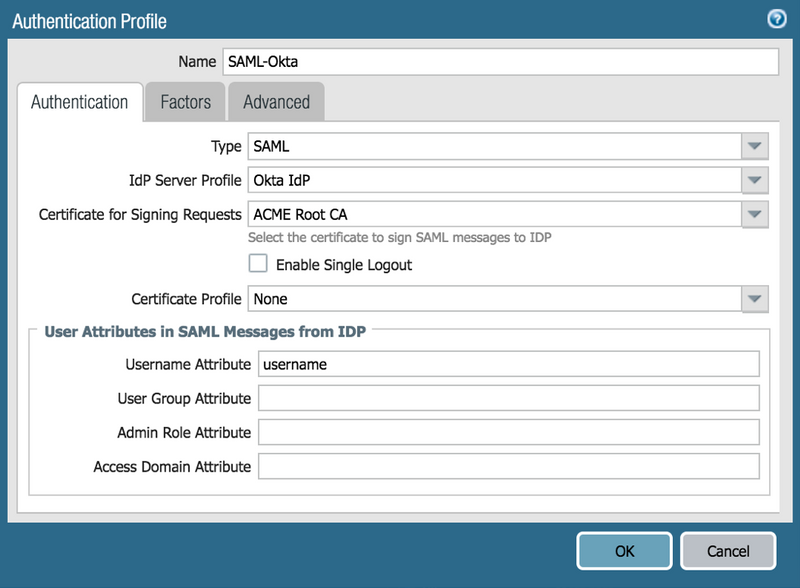 PAN-OS Authentication Profile