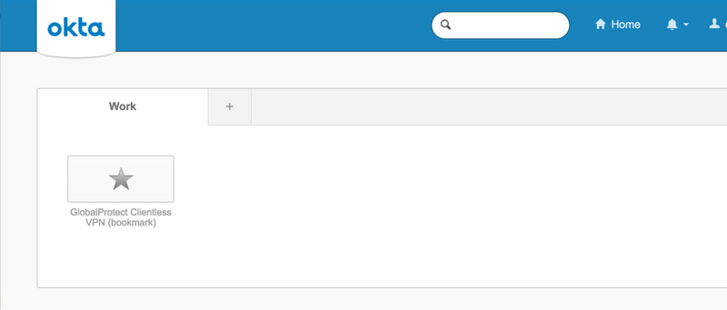 Okta User Portal 1