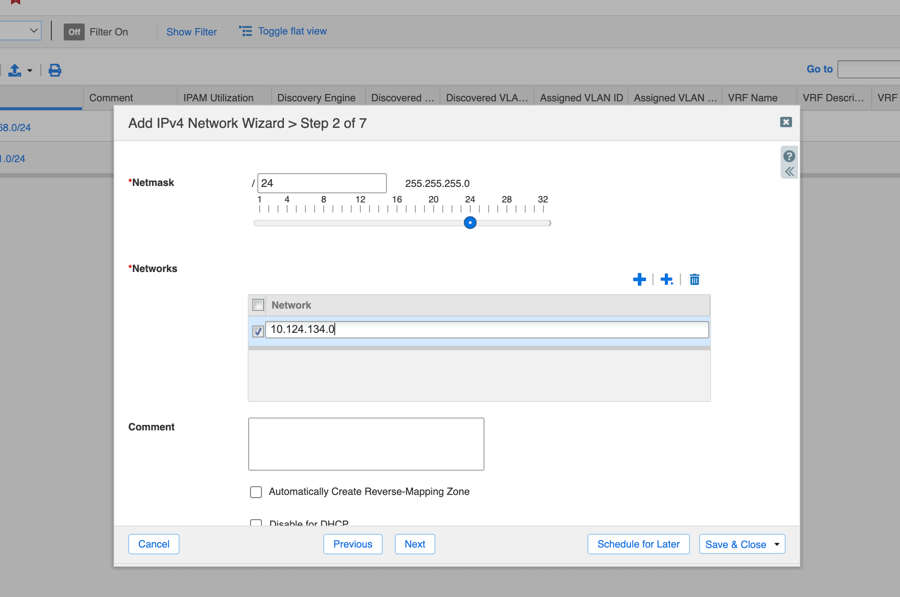 Infobox Network Address
