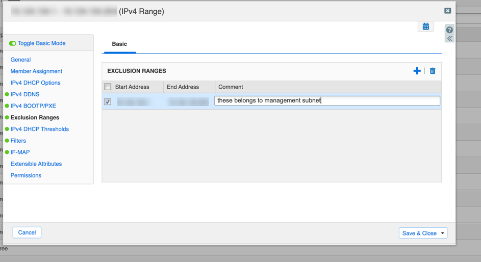 Infobox Exclusion Range
