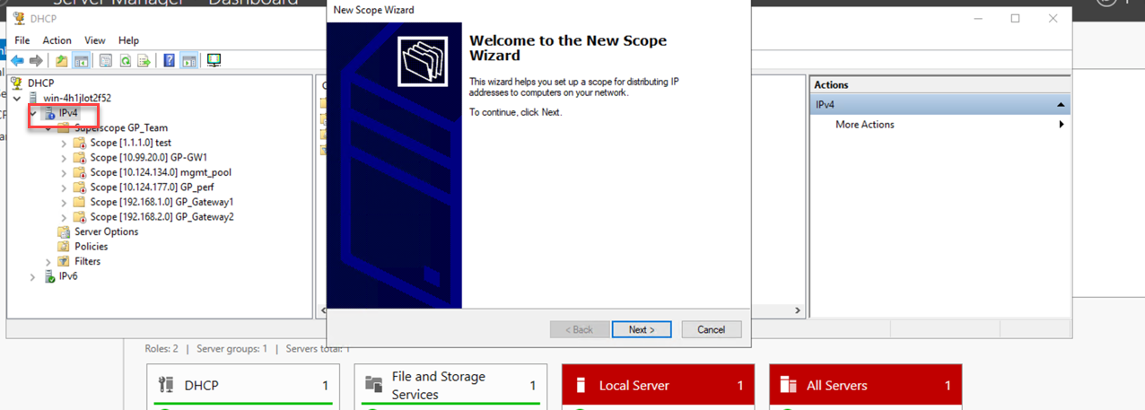 Windows New Scope Wizard 1