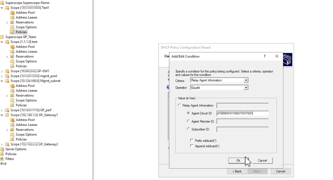 Windows Relay Agent Condition