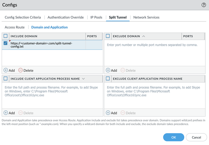 Gateway URL Config
