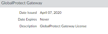 GlobalProtect Subscription License Verification