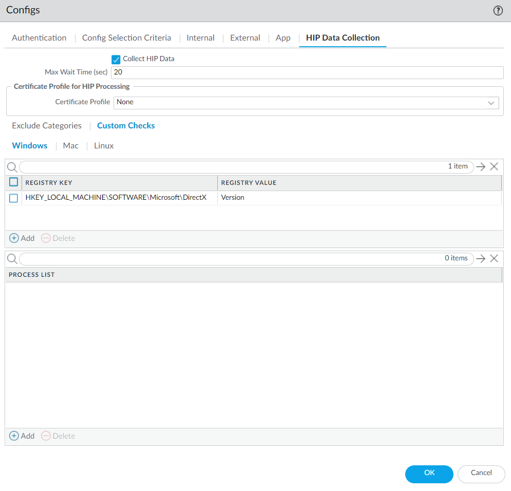 Collect Registry Data
