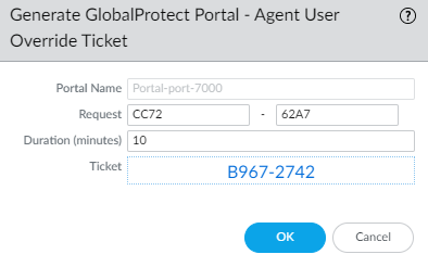 Generate Ticket button