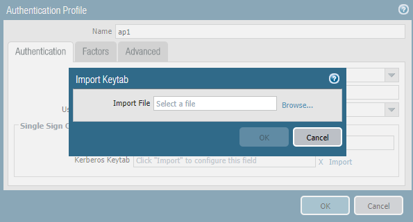 Kerberos Keytab Import