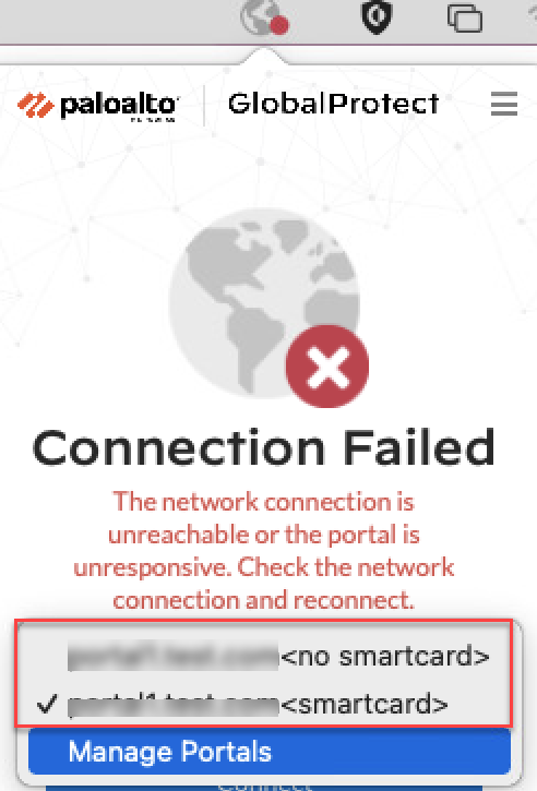 GlobalProtect App PIV Smart Card Options (macOS)