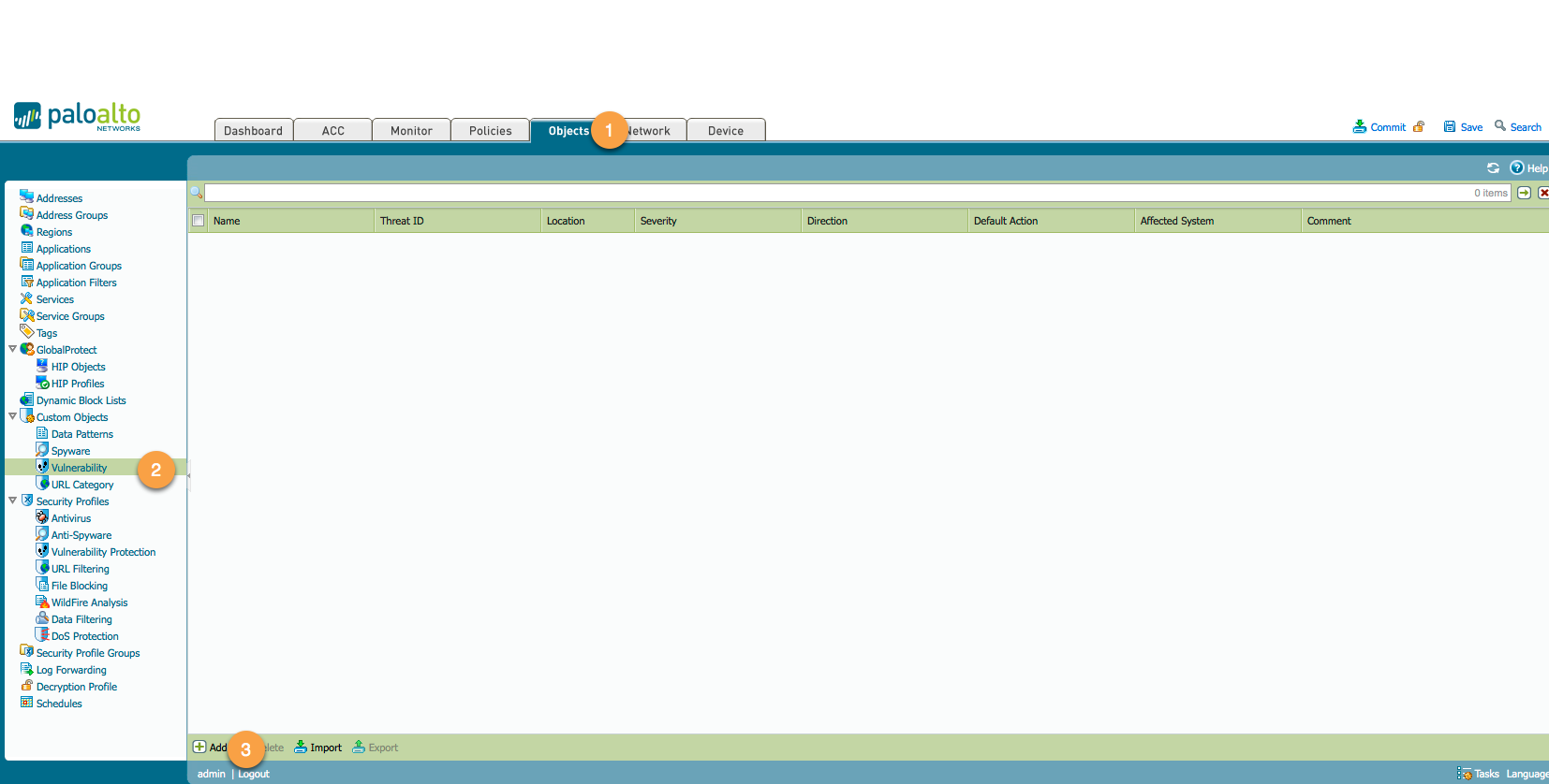 Custom Vulnerability Object