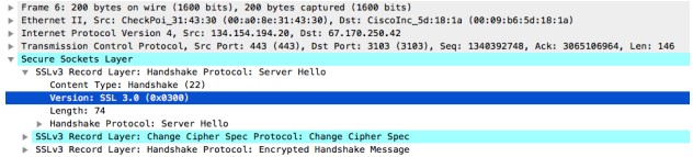 ssl-rsp-version context capture