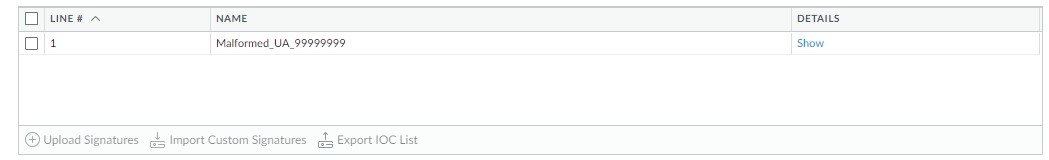 Select Signatures for Import