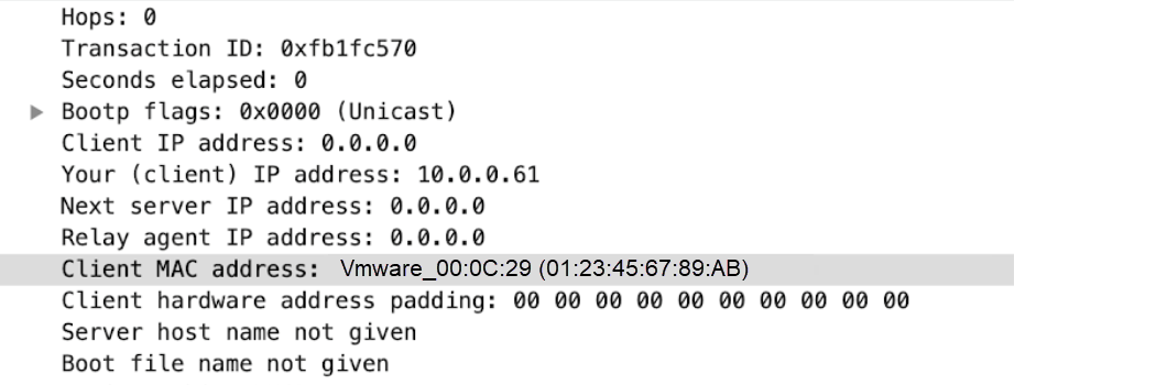 dhcp-rsp-chaddr context capture