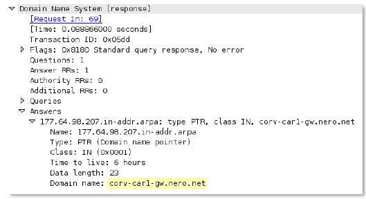 dns-rsp-ptr-answer-data context capture