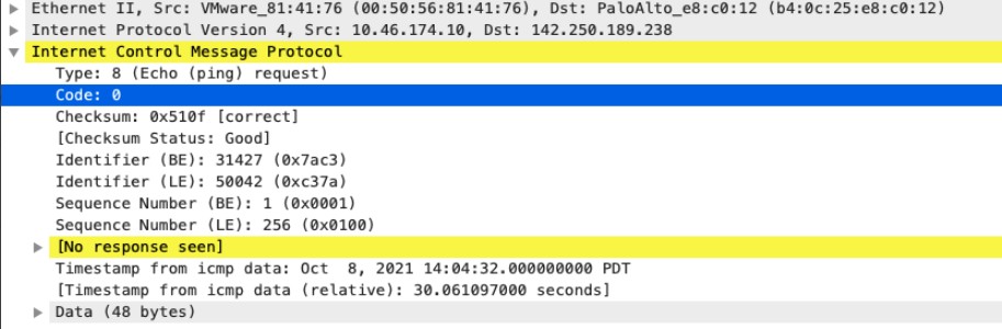 icmp-req-code context capture