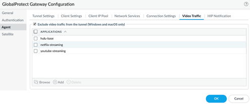 GlobalProtect Gateway Configuration