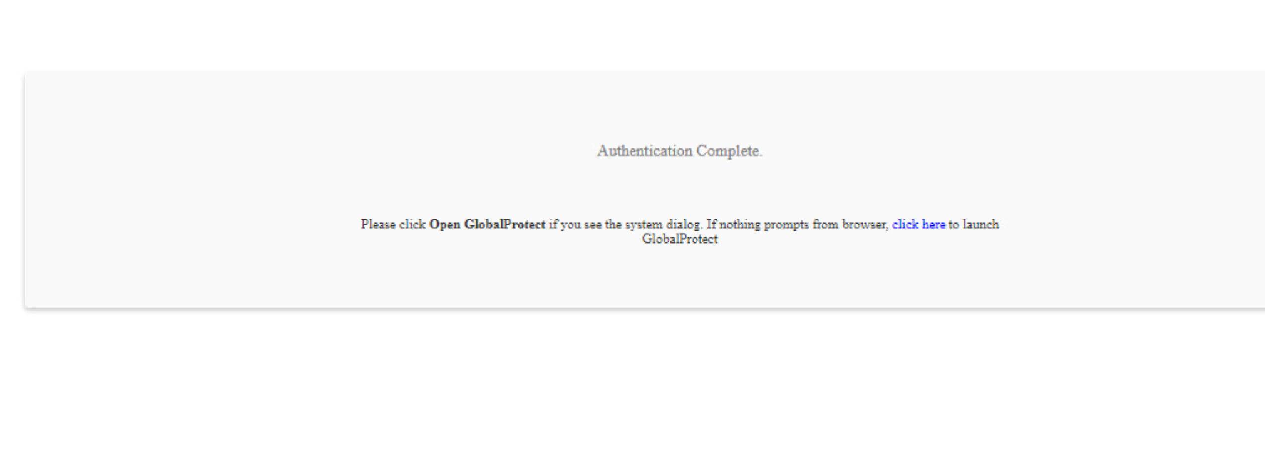 Default ACS Page - Failure