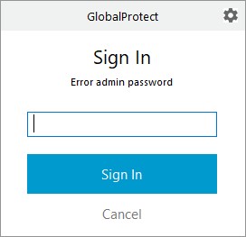 OTP Prompt on Status Panel