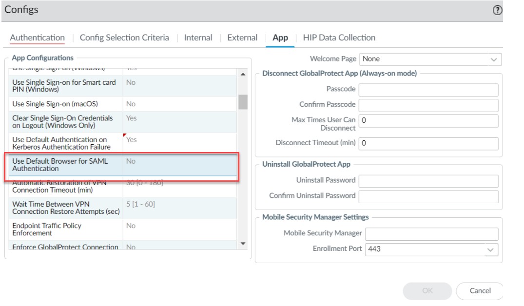 Portal Agent App - Use Default Browser No