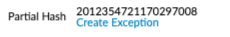 Create Exception button in Threat Log Details
