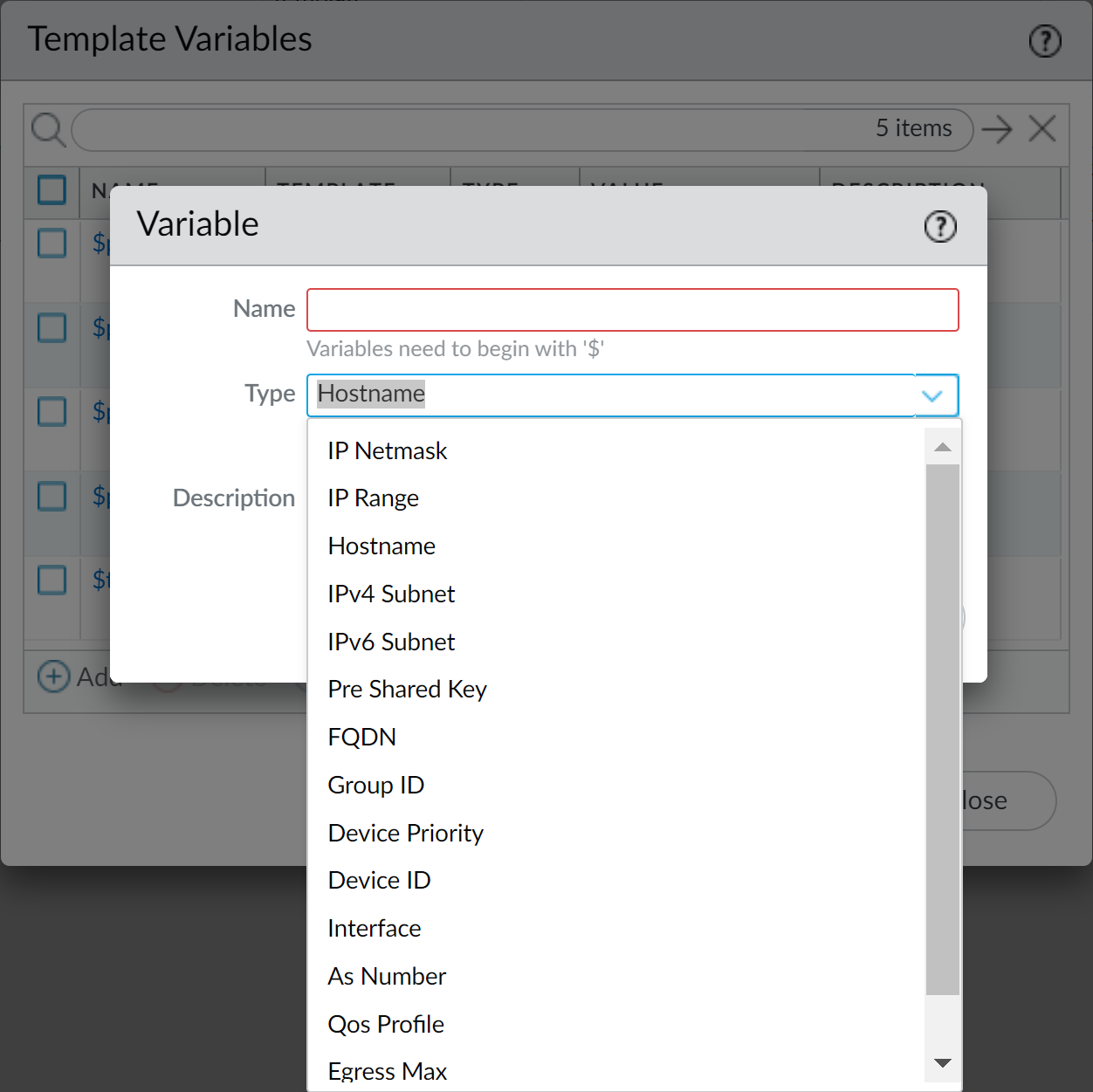 Creating Template Variables