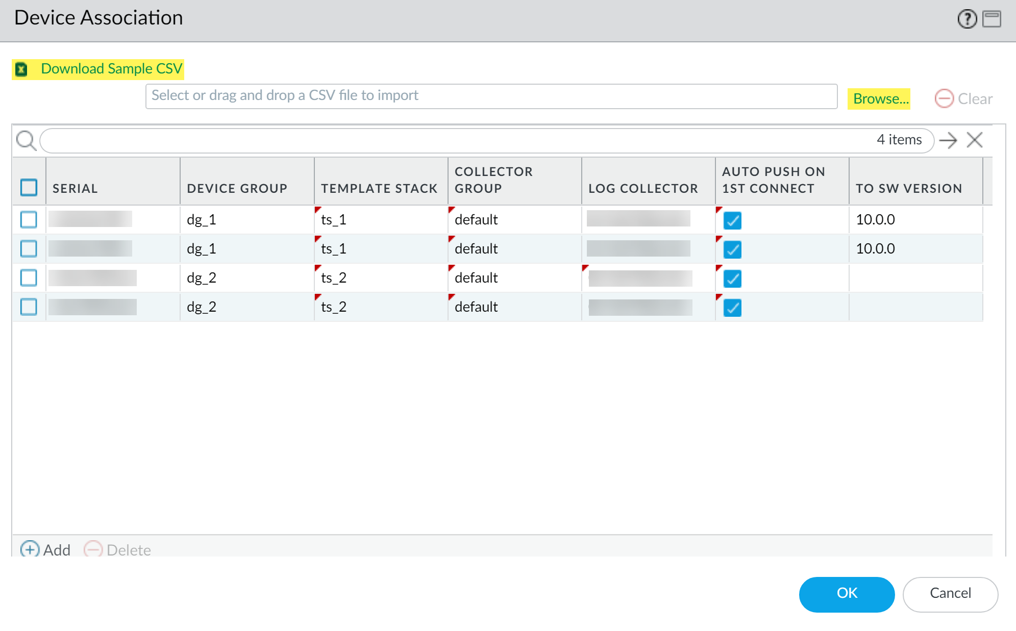 Bulk Import CSV Upload and Association Options