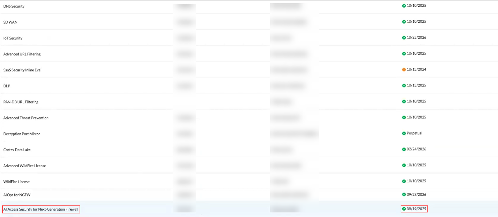 CSP Licenses & Subscriptions Screenshot