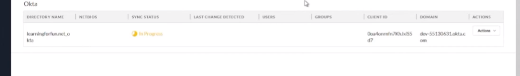Okta Sync Summary