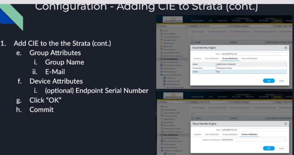 Firewall/Panorama CIE Attribute Mapping