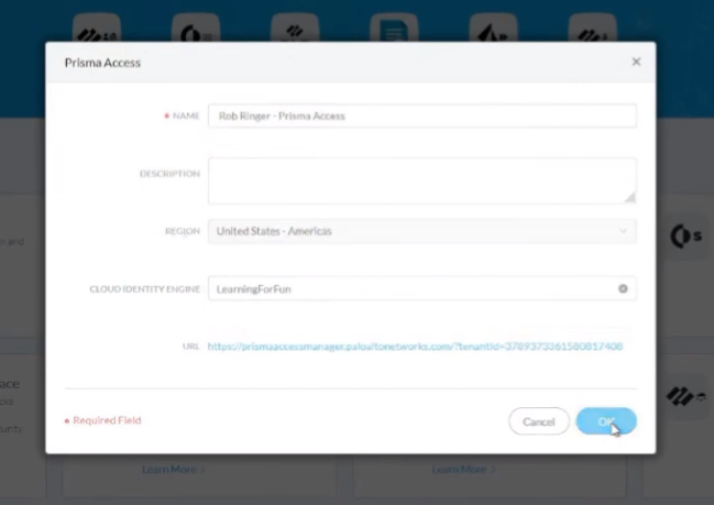 Navigating to Prisma Access Cloud Management