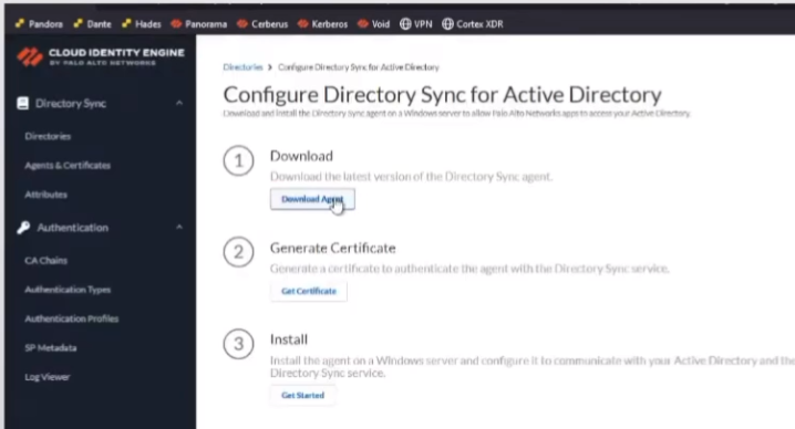 Download Agent Button