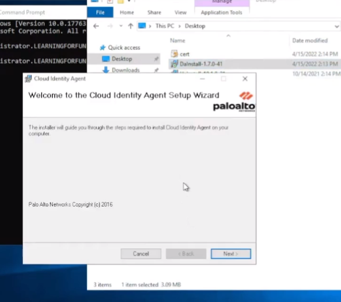 Certificate Import Successful