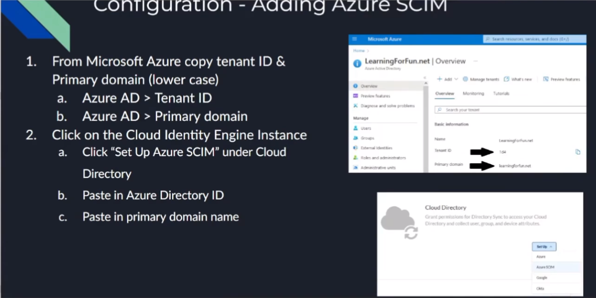 Transition to Azure SCIM Setup
