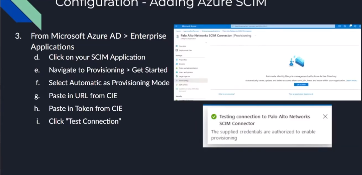 Azure SCIM Setup Steps Overview 3 - Azure Enterprise App
