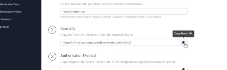 CIE SCIM Base URL Generated