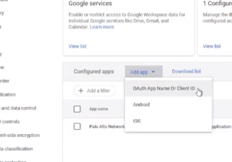 Adding App by OAuth Name or Client ID
