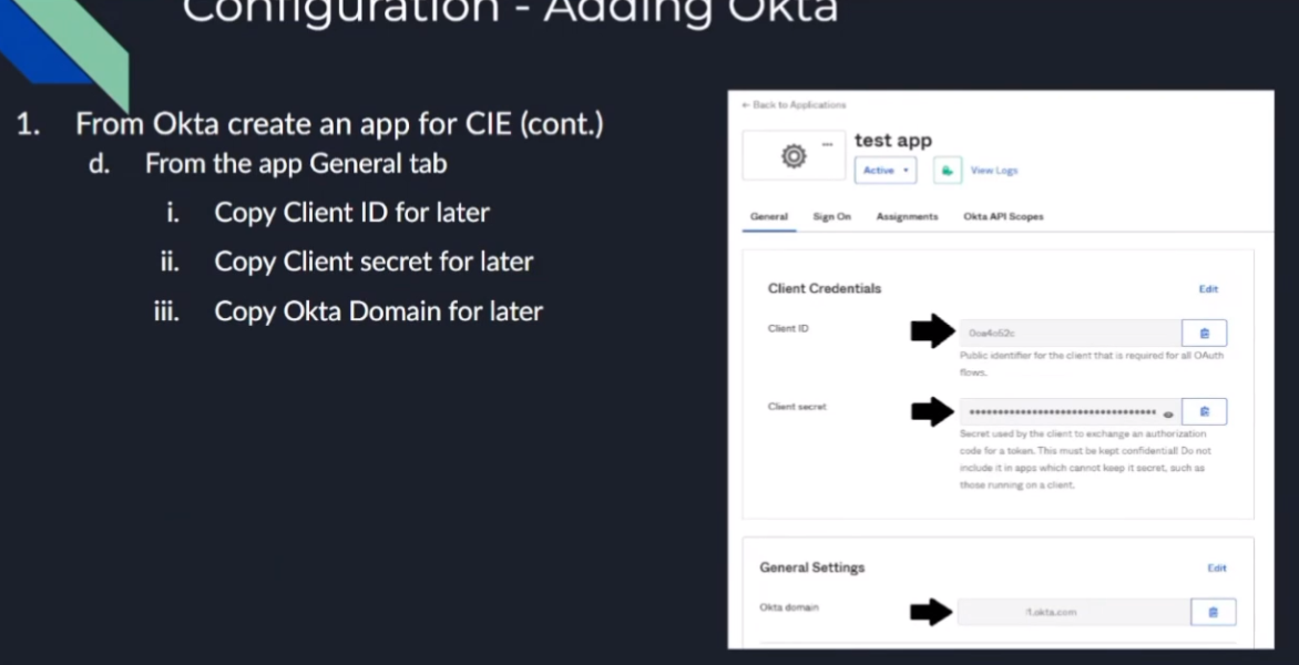 Okta App Creation Steps 1